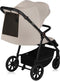 Lionelo Iva - Wandelwagen Premium - 360° Zwenkwielen met Vering - XXL Zonnekap UPF50 - Beige