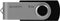 Goodram UTS2 - USB flash drive 8 GB USB 2.0 - Draaisysteem - Zwart
