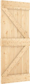 vidaXL - Schuifdeur - met - beslag - 85x210 - cm - massief - grenenhout