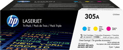 HP 305A - Originele LaserJet Tonercartridge - 3-pack Cyaan/Magenta/Geel (3-pack)
