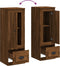 vidaXL - Hoge - kast - 36x35,5x103,5 - cm - bewerkt - hout - bruin - eikenkleur