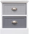 vidaXL - Nachtkastjes - 2 - st - 38x28x45 - cm - paulowniahout - grijs