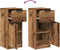 vidaXL - Dressoir - 30x30x70 - cm - bewerkt - hout - oud - houtkleurig