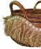 Furnilux Decoratieve Opbergmanden - Handgevlochten Bananenvezel Manden - Set van 2 - Boho Stijl met Schelpen en Raffia