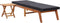 vidaXL - Ligbed - met - tafel - poly - rattan - en - massief - acaciahout