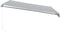 vidaXL - Luifel - handmatig - uittrekbaar - en - LED - 400x350 - cm - antraciet - en - wit