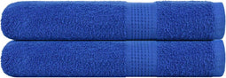 vidaXL - Handdoeken - 2 - st - 100x200 - cm - 360 - g/m² - 100% - katoen - blauw