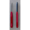 Solingen Schilmesje - RVS Glad - Robuust Handvat - Rood (10 stuks)