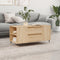 vidaXL - Salontafel - 102x44,5x50 - cm - bewerkt - hout - sonoma - eikenkleurig