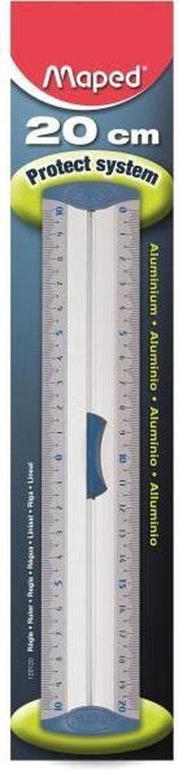 Aluminium 20 cm liniaal - maatvoering tweezijdig