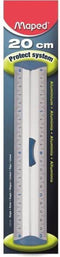 Aluminium 20 cm liniaal - maatvoering tweezijdig