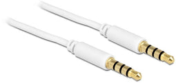 Delock 83440 - 3,5mm Jack 4-polig audio/video kabel - AWG24 - Wit