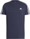 adidas Sportswear Essentials Single Jersey 3-Stripes T-shirt - Heren - Blauw- M
