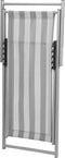LOCRI - Strandstoel - Grijs/Wit - Polyester