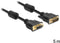 Delock DVI-D/DVI-D - Kabel 5m - Zwart