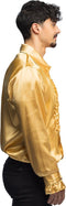Boland - Party shirt goud (L) - Volwassenen - Danser/danseres - 80's & 90's - Disco