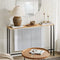 SoBuy FSB19-L-E - Bijzettafel - Zwart Houtcomposiet 120x20x80 cm