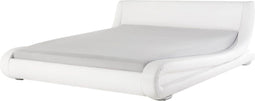 Beliani AVIGNON - Waterbed - Wit - Leer