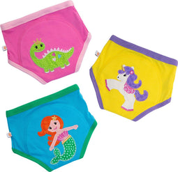 Zoocchini set van 3 oefenbroekjes - 100% organic katoen - zindelijkheidstraining - Fairy Tales - 2-3 jaar (set van 3)