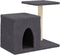 vidaXL - Kattenmeubel - met - sisal - krabpalen - 50,5 - cm - donkergrijs