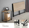 tectake® Paterson - Inklapbaar bureau - Rastervlakken met 8 haken - Lichtbruin - Afmeting (LxBxH) 102 x 51 x 77 cm