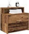 vidaXL - Nachtkastjes - 2 - st - met - lade - 51x31x47 - cm - oud - houtkleurig