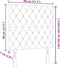 vidaXL - Hoofdbord - met - Kristalknoppen - Donkerblauw - 80 - cm - Fluweel