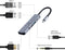 Gembird A-CM-COMBO5-02 - Hub USB - 4K Resolutie - Zilverachtig