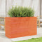 vidaXL - Plantenbak - 110x40x68,5 - cm - massief - grenenhout - wasbruin