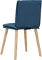 vidaXL - Eetkamerstoelen - 2 - st - stof - blauw
