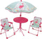 Jemini Tuinset Met Parasol Flamingo Roze/mintgroen 4-delig