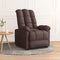 Fauteuil verstelbaar stof donkerbruin