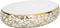 vidaXL - Opzetwasbak - ovaal - 59x40x15 - cm - keramiek - wit - en - goud