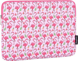 Laptophoes 13 Inch GV – Laptop Sleeve - Hoes Geschikt voor Macbook Air & Pro 13 inch - Flamingo Roze