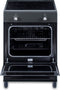 Everglades EVCK6210 - Inductie Fornuis - 60CM - Mat Zwart - 56 Liter - 6 Ovenstanden - Hete Lucht - Telescopische Metalen Poten