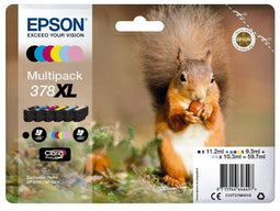 Epson 378XL - Inktcartridge MultiPack BkCMYLCLM - 11,2ml 3x9,3ml 2x10,3ml (6 stuks)