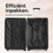 SKYCASES Travel One - Handbagage Koffer 20 inch 40L - Cijferslot 35x21x54 cm - Lichtgewicht Zwart