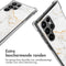 iMoshion Hoesje Geschikt voor Samsung Galaxy S22 Ultra Hoesje Met Koord - iMoshion Design Hoesje met Koord - Wit / White Marble