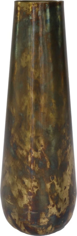 Vaas Siena medium - ø23x65 - Messing antiek goud - Metaal