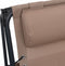 vidaXL - Terrasstoelen - 2 - st - inklapbaar - textileen - taupe