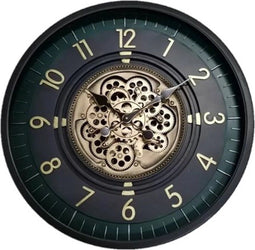 klok - wandklok Lucas - Wandklok modern - Wandklok industrieel - 66 cm