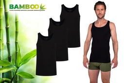 Bamboo Elements - Bamboe Hemden Heren - 3-pack - Zwart - M (3-pack)