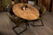 HSM Collection Tafelblad ovaal - 260x120 cm - blank - teak