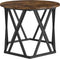 vidaXL - Nesting - Tafelsets - 3 - st - Gerookte - Eik - Gelaagd - Hout