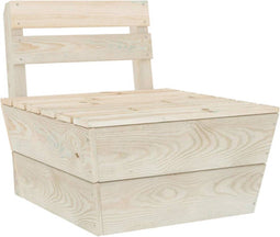 vidaXL - Middenbank - sectioneel - pallet - geïmpregneerd - vurenhout