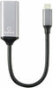 Renkforce RF-5397866 - USB-C naar DisplayPort Adapterkabel - 8K UHD - Zilver Zwart