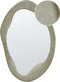 LENAX - Wandspiegel - Groen - Fluweel