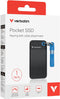 Verbatim Pocket SSD - 1TB - USB 3.2 Gen2 10Gb/s - Blauw Zwart