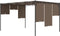 vidaXL - Tuinprieel - met - zijgordijn - 4x3x2,25 - m - taupe