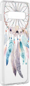 Hoesje Geschikt voor Samsung Galaxy S10 Plus Hoesje Siliconen - Design Backcover siliconen - Meerkleurig / Dream Catcher Feathers
